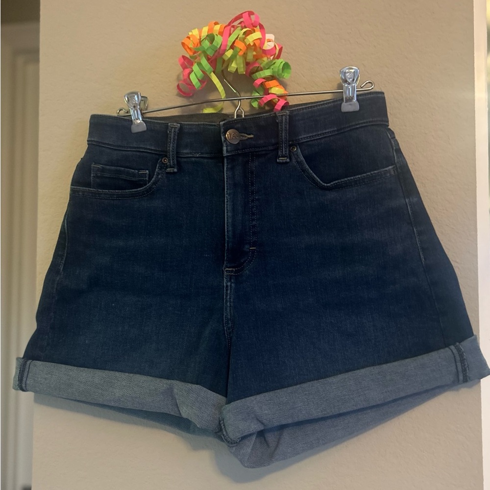 Lee Dark Blue Jean Shorts
